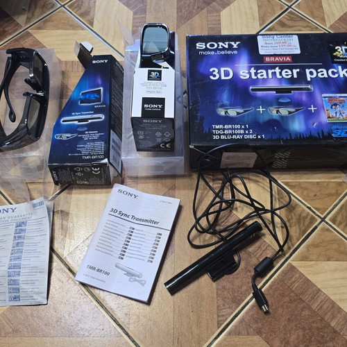 Sony BRAVIA 3D Starter Pack used with Transmitter TMR-BR100 and 2 Glasses TDG-BR100B