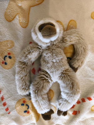 WWF plush monkey like new