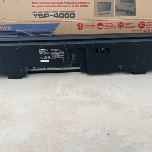 Yamaha YSP-4000 soundbar and YST-FSW150 subwoofer used home cinema system