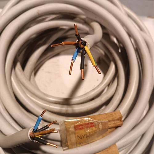 NYM-J 5X4mm CABLE NYM-J 5X4 mm KAVELMETAL. 23 Meters.