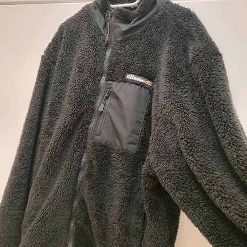 Ellesse Cervacol Sherpa men's fleece jacket XL like new, black