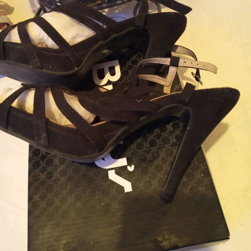 Black sandals size 39 used in excellent condition