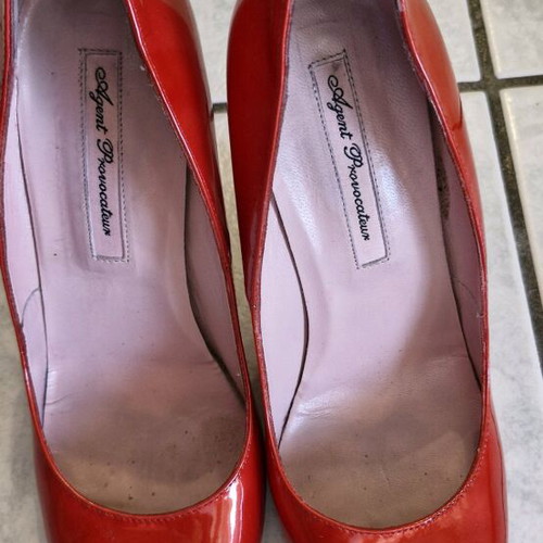 Agent Provocateur Katie Seduce Me red patent leather pumps