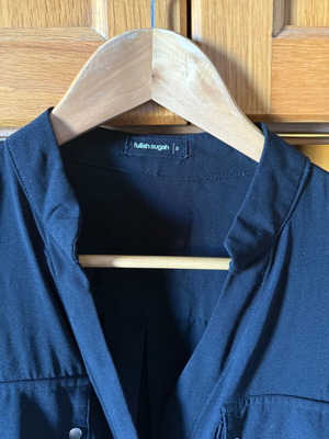 Black shirt with gold buttons Fullah Sugah new size M