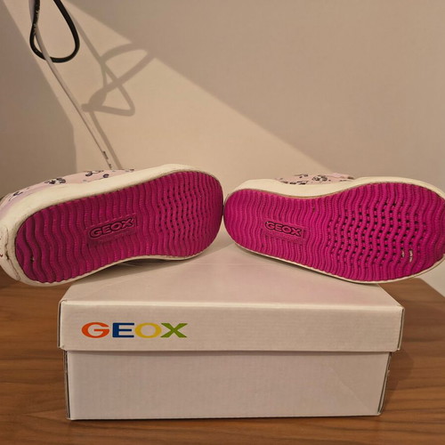Geox sneakers used, unicorn design No 25 light pink