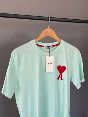 Ami t-shirt new, turquoise, size S and M