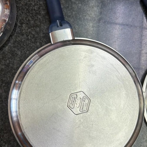 Fissler Blue Dream Stainless Steel Frying Pans 24cm and 28cm like new