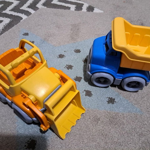 Green Toys Set of 2 Construction Trucks like new