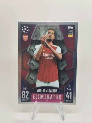 Συλλεκτική κάρτα William Saliba Arsenal Eliminator σαν καινούργιο