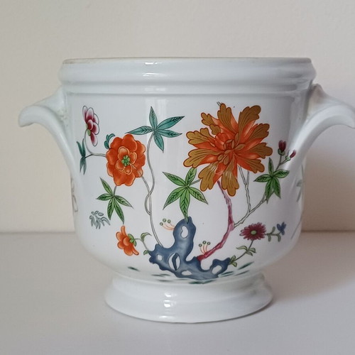Vintage porcelain cachepot Raynaud & Co. Limoges Hanoï like new