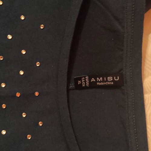 Blouse dark blue with cross detail size L