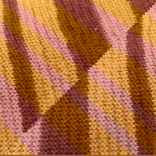 Χειροποίητα πλεκτά 43 τεμαχίων 20x20 καφέ με πορτοκαλί