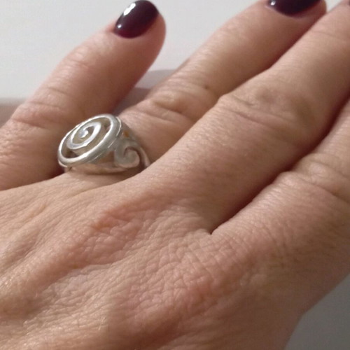 Silver 925 ring new with hallmark size 56-57