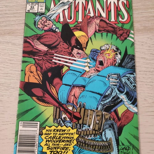 The New Mutants τεύχος Σεπτέμβριος 93 μεταχειρισμένο, αγγλικά