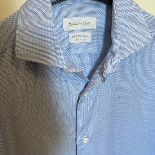 Massimo Dutti Men's Shirt Size 40 Like New Blue