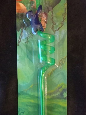Disney Tarzan fun straw from the 90s, new with card