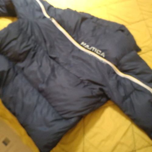 Nautica men's puffer jacket used, size M