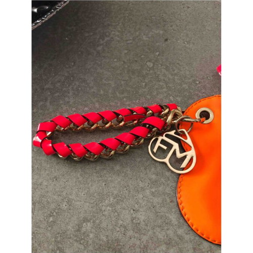 Frankie Morello clutch orange like new