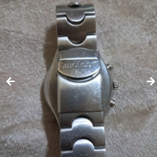 Swatch Irony men's wristwatch, white quartz