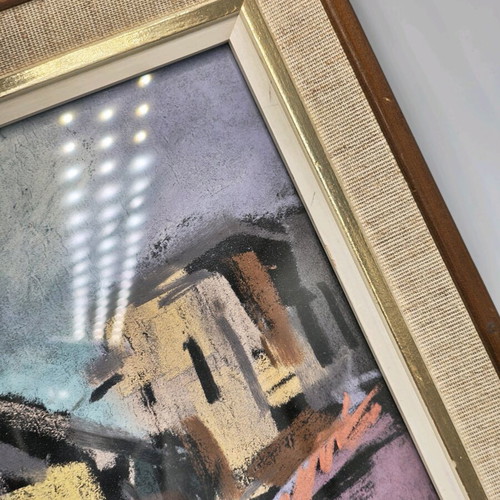Original Scandinavian Painting Mixed Media Like New