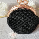 A.P.C. knitted coin wallet, black