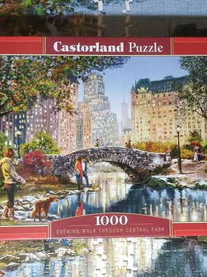 Castorland Puzzle 1000 pieces Evening Walk Through Central Park like new