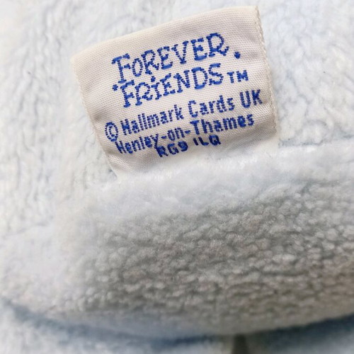 Vintage Forever Friends teddy bear by Hallmark, like new, baby blue