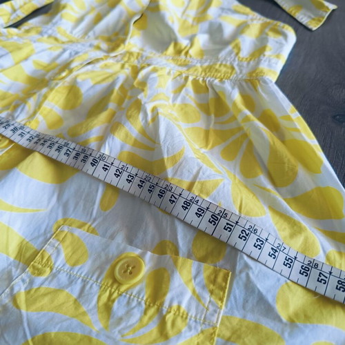 Pepe Jeans halterneck dress new, white and yellow cotton mini