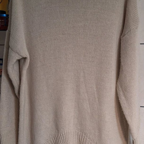 Knitted blouse dress used one size beige