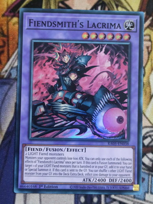 Fiendsmith's Lacrima Fusion Monster κάρτα σαν καινούργιο