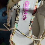 Gem colorful platform sandals size 38, heel height 12cm