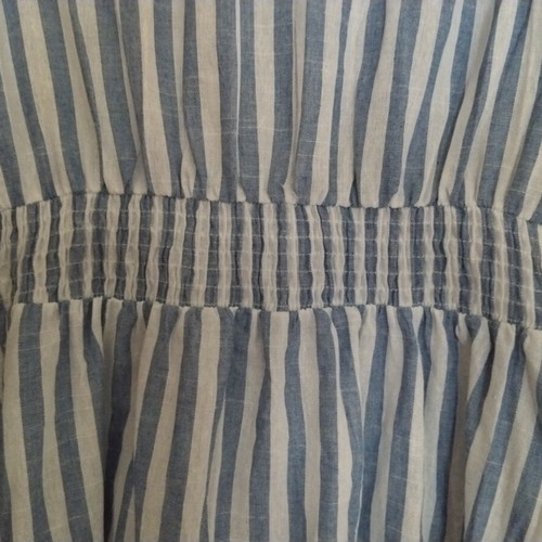 Summer sleeveless midi/maxi dress like new, blue and white stripes