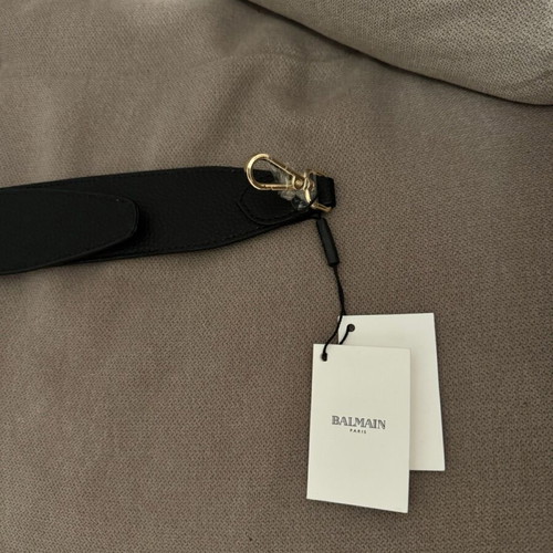 Balmain bag strap new with large gold logo