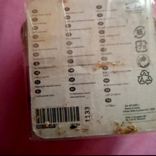 Aromatic dried flowers in sealed package