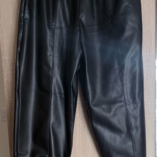 Leather pants new Zara black and gray, sizes S and M