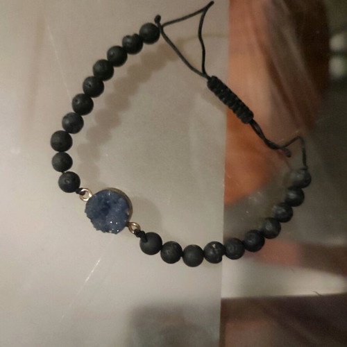 Bracelets with volcanic stone from Santorini like new, set of three