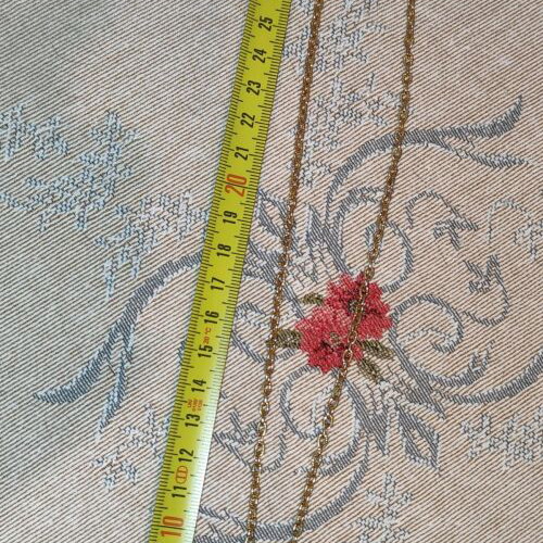 Necklace used with long chain and gold-plated teardrop pendant