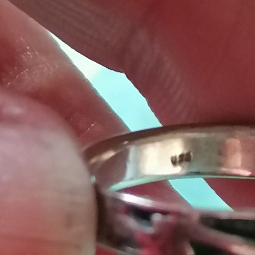Men's silver 925 lightning band ring new No 68 (US 12)