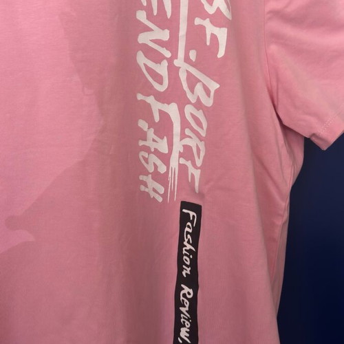 Pink unisex short-sleeve Paco & Co like new, size XXL