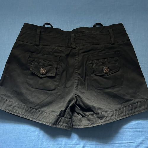 Pepe Jeans women's shorts with 2 belts like new, black, size S