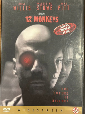 12 Monkeys DVD like new, no Greek subtitles