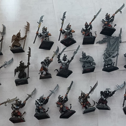 Warhammer Skaven Stormvermin Full Command Group 20 Plastic Figures