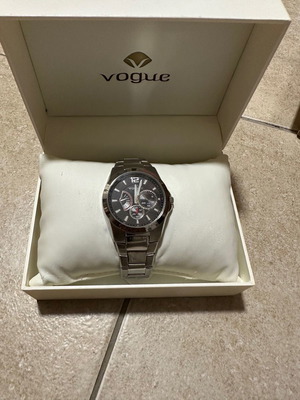 Ρολόι Vogue unisex καινούργιο, ασημί με μπρασελέ
