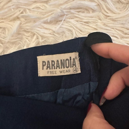 Blue midi skirt with slit used Paranoia