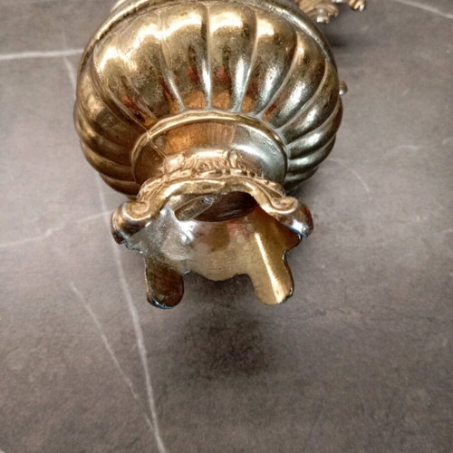 Metal container used with embossed design and handle
