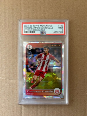 Topps Merlin Rookie Charalampos Kostoulas PSA 9 Olympiacos σαν καινούργιο