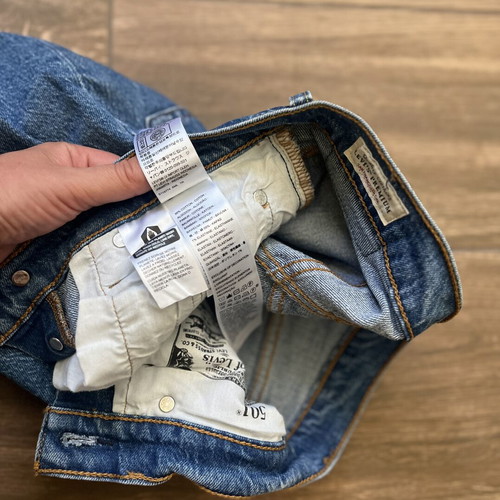 Levi's 501 Premium High Rise Jeans like new, blue, size S