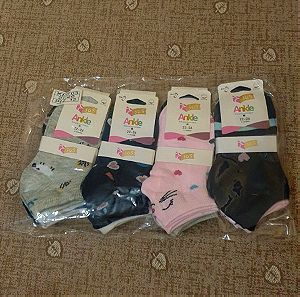 12 ζευγάρια παιδικές κάλτσες για κορίτσι no 22-26 4-6χρονών