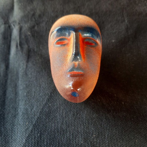Brains Tor crystal sculpture handmade like new, Kosta Boda