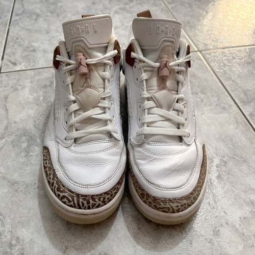 Jordan Spizike Low sneakers like new, size 44, white and brown